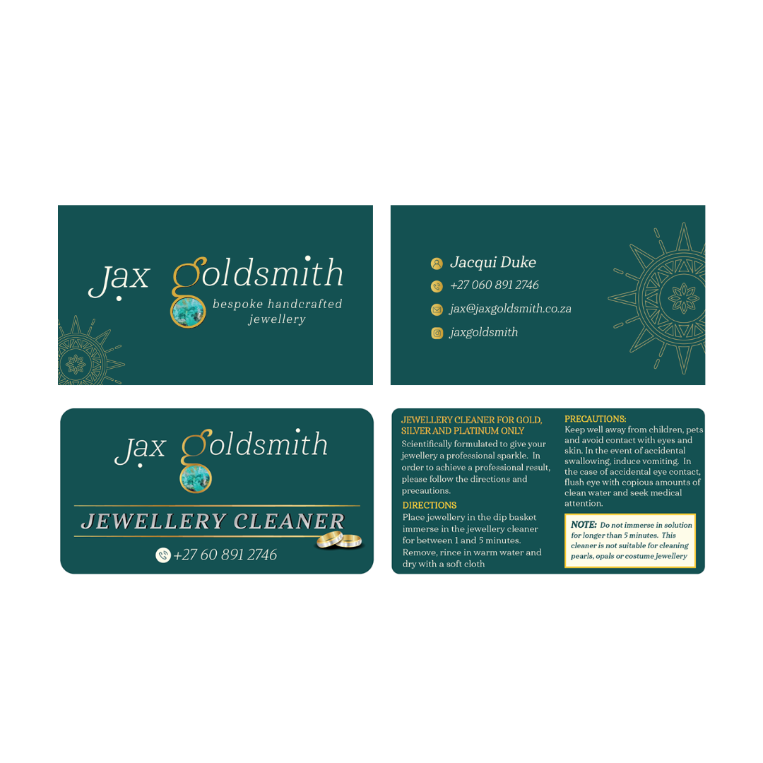 Business Card & Cleaner Label